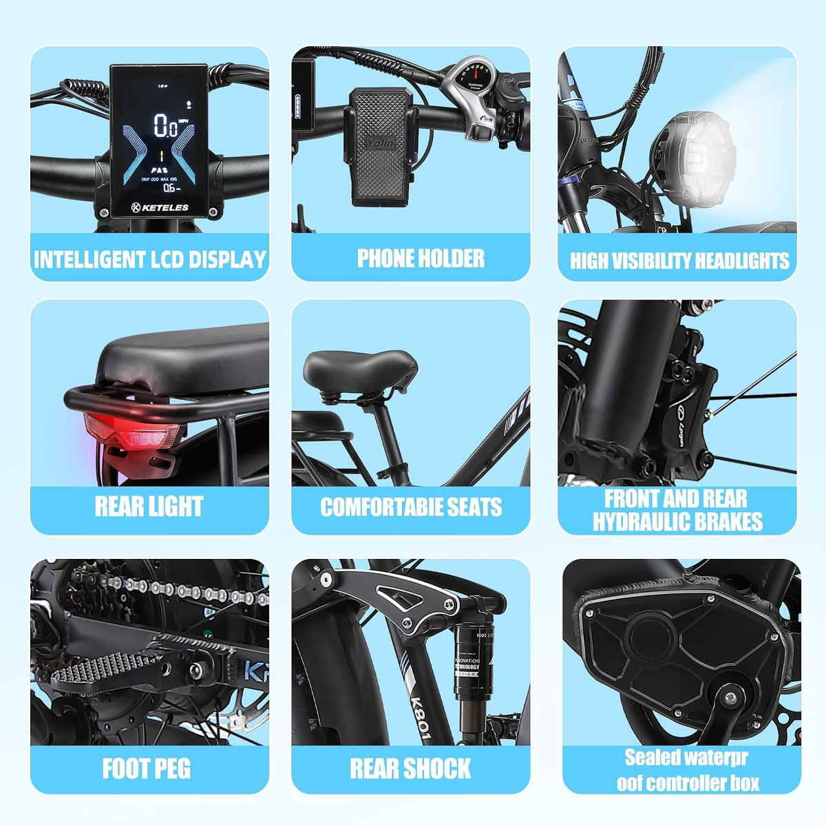 Jesrider V3 Pro Electric Bike – 52V 32Ah