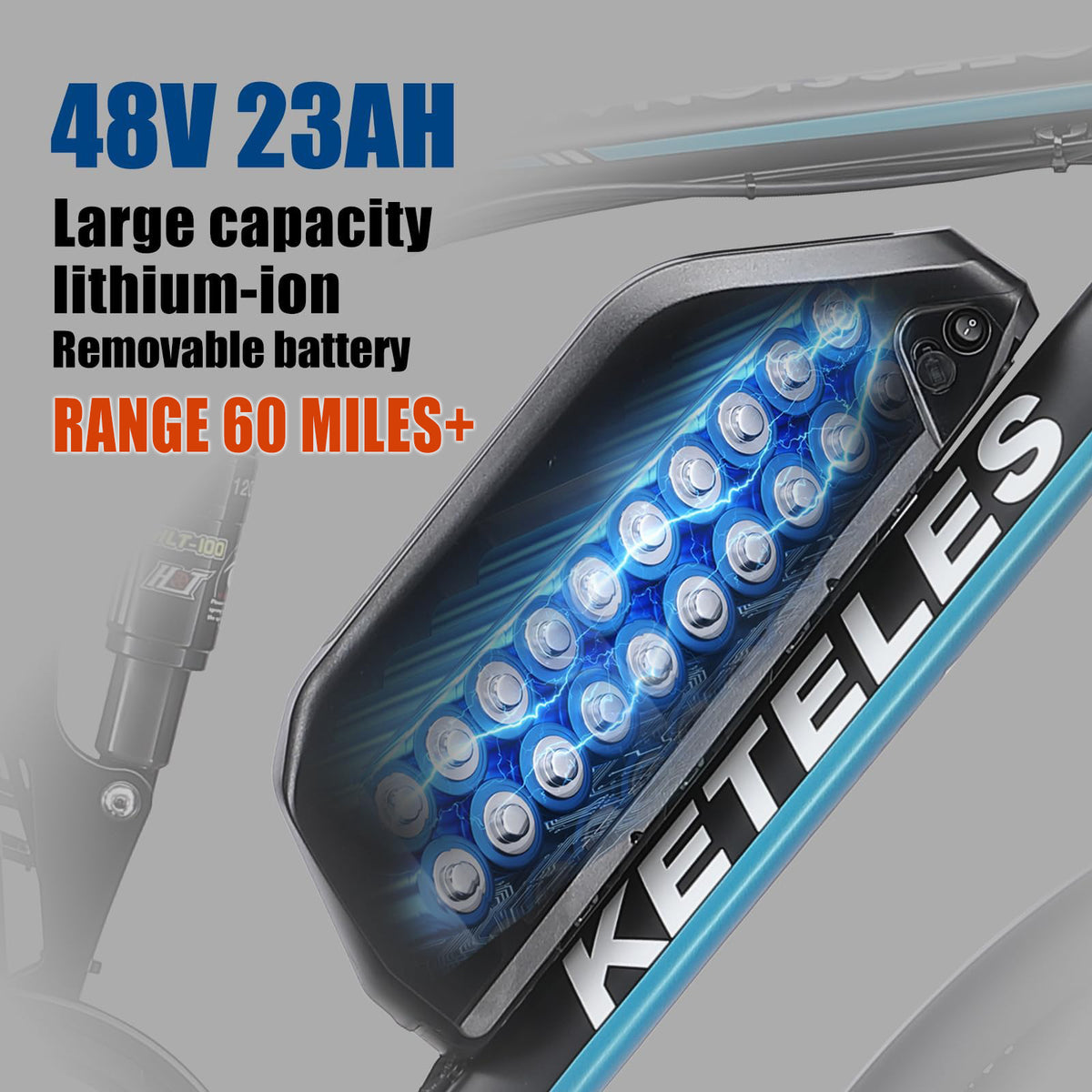 K800P 48V 23AH Dual Motor Electric Bike for Adults