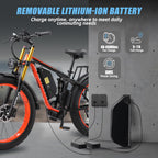 K800P 48V 23AH Dual Motor Electric Bike for Adults