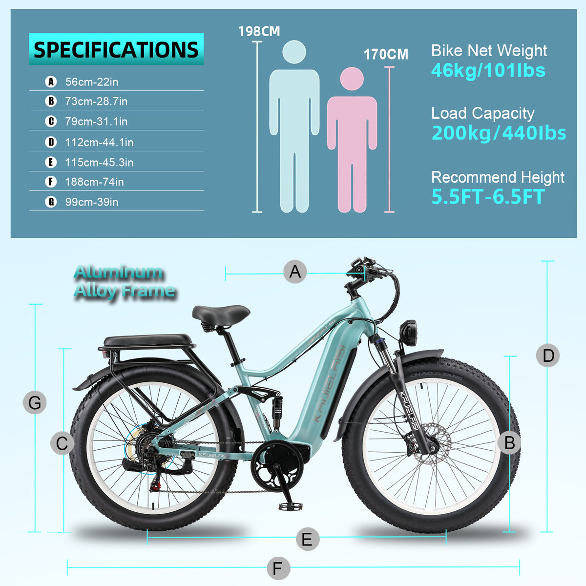 KETELES K801 Electric Commuting Bike – 48V 32Ah, 250W