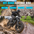 Jesrider G550 Fat Tire Electric Bike for Adults | 20" x 4.0" All-Terrain E-Bike, 48V 20Ah Battery, 100KM Range, 7-Speed