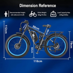 Jesrider V3 Pro Electric Bike – 52V 32Ah
