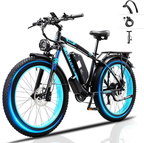 Jesrider K800 Electric Bike for Adults Road Legal 250W, 48V 20Ah E bike with Phone Holder, 26"x4" Electric Bikes for Adults, 85N·m, 80-100KM PAS Range, All-Terrain Ebike, Electric Mountain Bike