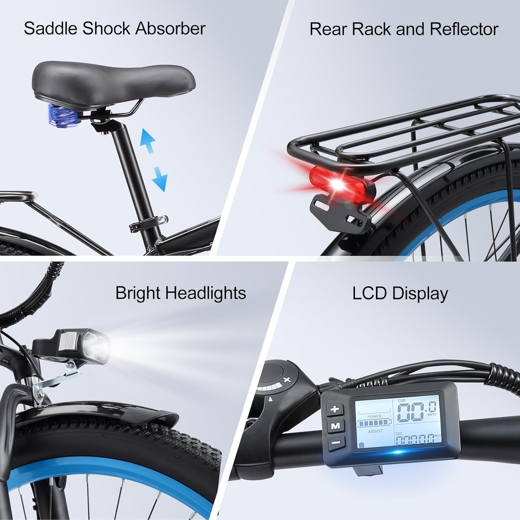 Jesrider K820 48V 17.5Ah Electric Bike for Adults