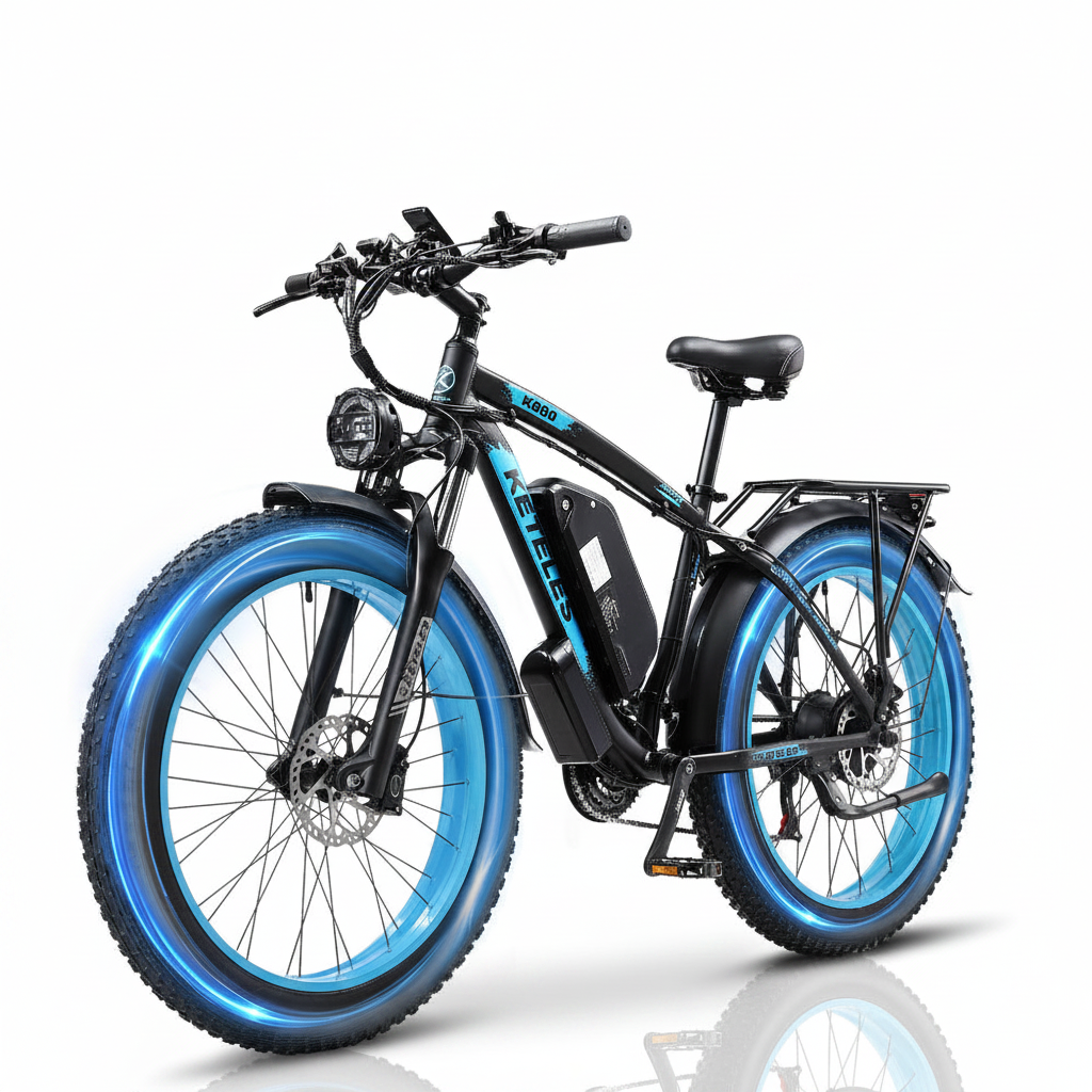 Jesrider K800 Electric Bike white background studio photo